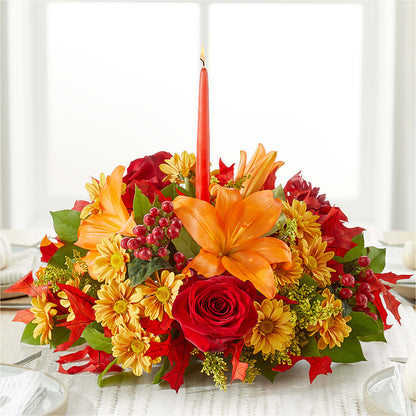 Autumn's Embrace Centerpiece –  Flowers Y Detallitos Analy, Durham NC