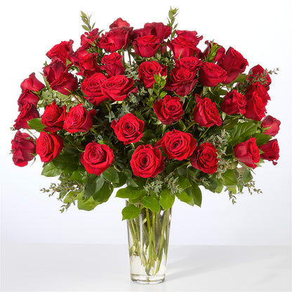 Forever Yours Fifty Stem Red Rose Bouquet –  Flowers Y Detallitos Analy, Durham NC
